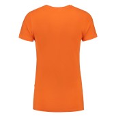 T-shirt V Hals Fitted Dames 101008 Orange 5XL