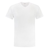 T-shirt V Hals 101007 White 4XL