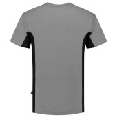 T-shirt Bicolor Borstzak 102002 Grey-Black 4XL
