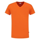 T-shirt V Hals Fitted 101005 Orange 4XL